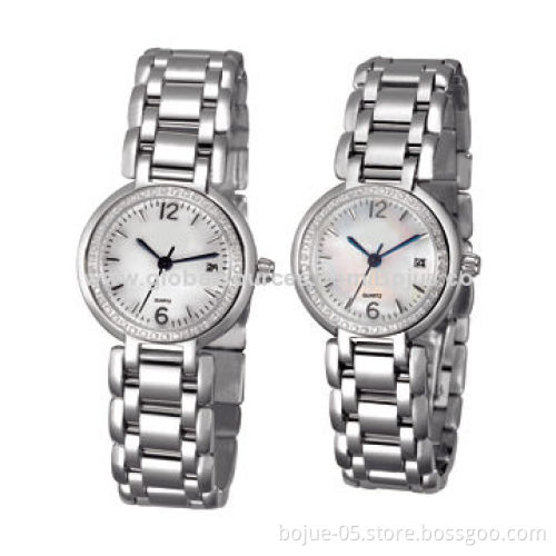 Ladies' Metal Watches with Japan Movement and Stainless Steel Strap